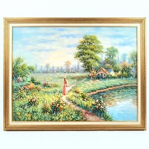 Signed W.Hodges framed oil painting on canvas